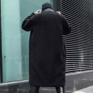 겨울트렌드롱집업 남녀 공용 간절기 캠핑 겨울 여행옷 양면 롱후리스