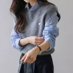 [시크폭스] 베로니크 니트 베스트_61KN1564