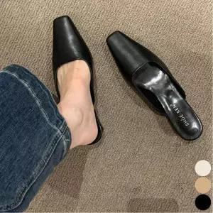 여성 낮은굽 로우힐 뮬 정장 슬리퍼 블로퍼 여름 신발 WE907D8