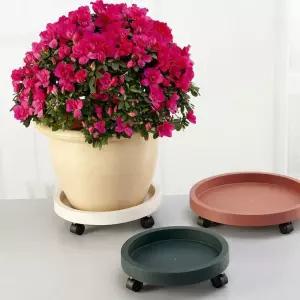 인테리어 키밍 이동식 화분 받침대 원형 중형 대형 원예 거치대