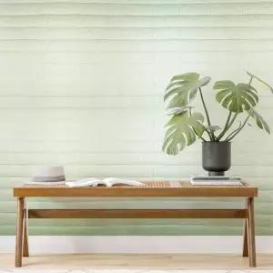 냉기차단 접착식 폼블럭 벽돌 스티커 단열벽지 2.5M 민트 셀프