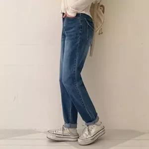 [신상오픈런]|KHP94C9|여성 사계절 기본 뒷밴딩 일자 청바지