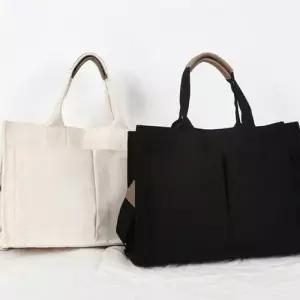 여성토트백 캔버스백 스퀘어 손가방 데일리 천가방 에코백
