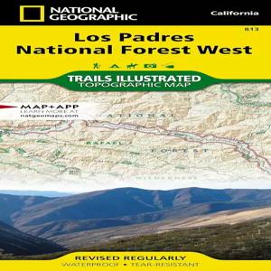 로스 파드리스 국유림 서부 지도(내셔널 지오그래픽 트레일 일러스트레이티드 지도 813)