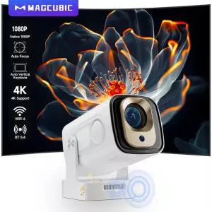 Magcubic 오토 포커스 330 ANSI HY310 프로젝터 4K 지원 1080P 안드로이드 11 WiFi6 BT5.4 에어 마우스