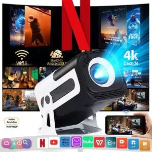 DEYSINN 4K 안드로이드 13 프로젝터 네이티브 1080P 390ANSI HY320 듀얼 Wifi6 BT5.0 1920*1080P 시네마