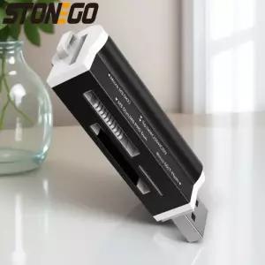 고속 멀티 USB 2.0 메모리 카드 리더기 (마이크로 SD SDHC TF MMC MS PRO DUO 호환) 올인원 리더 어댑터