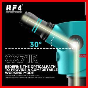 RF4CX71R 유니크 30 ° 기울기 각도, 경추 보호, 6.5-65X 고화질 광학 줌 삼안 스테레오 현미경