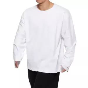 아던트소울 헤비코튼 컷팅 오버핏 긴팔(화이트) 1995341