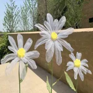 종이꽃 장식 부케 배경 고급조화 플라워 데이지 포인트용