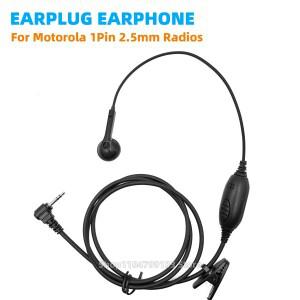 1핀 2.5mm FBI 이어버드 이어피스 마이크 PTT 헤드셋 (모토로라호환 무전기 XT180 TKLR T92 H2O T82 T62 HY