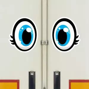 고휘도 왕눈이 안전거리 리플렉터 차량스티커 CES 011 놀랬어요 01-중형