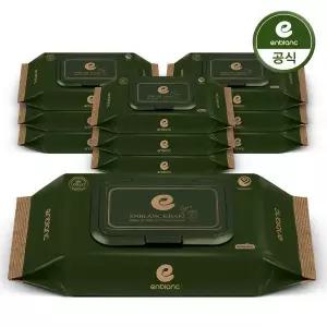 앙블랑 앙블랑 아기물티슈 82g 세이프 카키 라이트캡형 32매 10팩 N-KT10