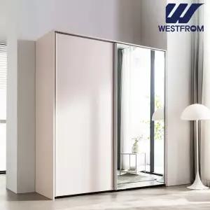 [웨스트프롬] 더블린120) 슬라이딩 행거형 키큰옷장 210cm