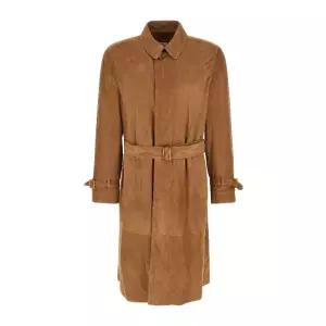 패널 스웨이드 트렌치 코트 MPCFN2067 C8558