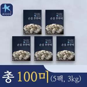 [피시리아]손질 통주꾸미 100미(팩당 20미/600g x 5팩)