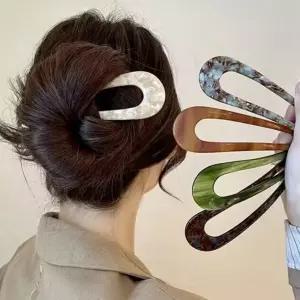 아동머리핀 올림머리 반올림 예쁜 U자 프랑스 비녀 U핀 집게핀