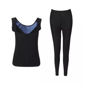 여성 땀복세트 지퍼나시 9부 팬츠 운동 홈트 헬스복 Lhg3+3osh