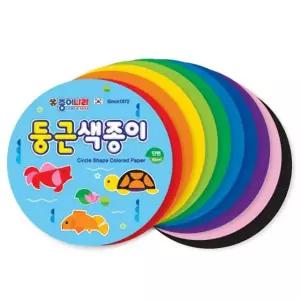 모르스토어 10세트 선명한 원형색종이