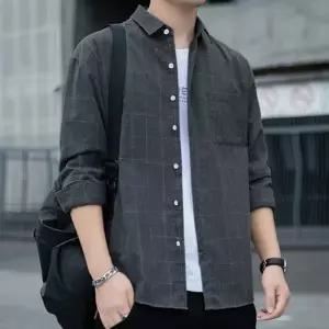 긴팔 체크셔츠 남성 간절기 남방 캠퍼스룩 남친룩