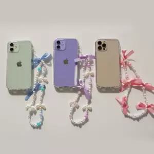 하트 리본 핸드폰 비즈 키링 스트랩 만들기 DIY 키트 세트