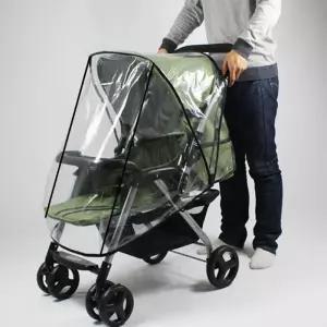 투명 방수 유모차 커버 방풍 차양 필수 외출용품 유모차용 MSV7+9aQW