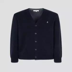 빈폴 25FW 코튼 베럴비 레이어드 카디건 - 네이비(BC575AC16R)