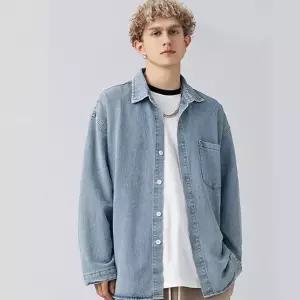 데님셔츠 남자 오버핏 청남방 봄 가을 아우터