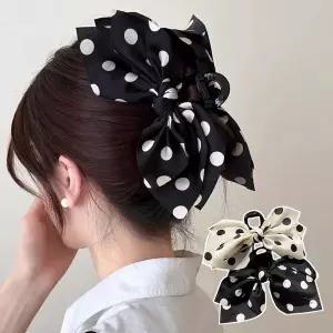 여자 빅사이즈 도트 땡땡이 집게핀 URK-1003600