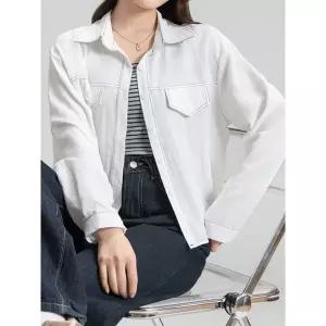 [하프클럽/]KARRA 스티치배색블라우스 나시SET_A6S0230