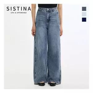 [SISTINA](77size) 라인 와이드 데님 팬츠ASMSLP21030 1119140