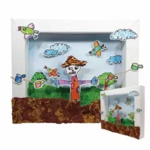 유아 만들기 어린이 재료 교구 뚝딱 감사카드 학습교재 꾸미기 10인용 허수아비입체캔버스액자