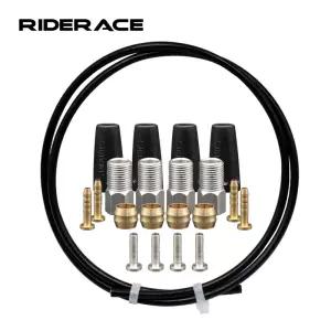 자전거 유압 디스크 브레이크 오일 튜브 호스 커넥터 삽입 키트 올리브 세트 BH59 BH90 MTB 2.5m