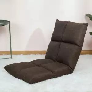굿라이프 각도조절 좌식소파(다크브라운) 베드 쇼파 의자 쿠션 1인용 리클라이너 미니 1인 등받이 접이식
