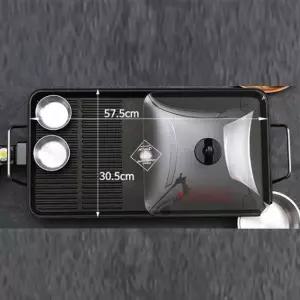 키친아트 전기 그릴 고기 불판 그릴팬 구이 57.5cm후라이 프라이 가정용 생선 부침개