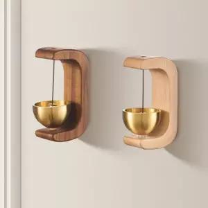 현관 문 종 집들이 이사 풍경 원목 도어벨 M12842