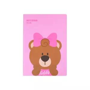 테디아일랜드 앨리 노트 핑크 무지 디자인 곰돌이 생일선물 선물