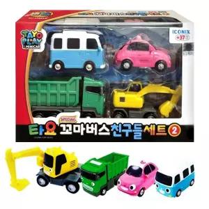 타요 꼬마 버스 세트2/장난감/자동차/아기/어린이/전동/붕붕카/작동/완구/유아용/놀이/소형/장남감/무선