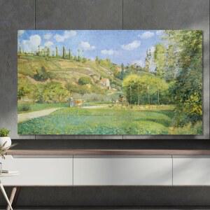 명화 티비 가리개 65인치 패브릭 TV 먼지 커버 덮개 모니터 75인치 12종 보호