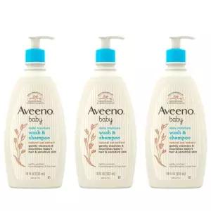 아비노 베이비 데일리 모이스춰 워시 앤 샴푸 532ml 3개