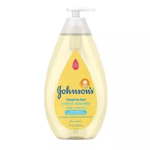 Johnson's 헤드투토 젠틀 베이비 워시  샴푸 티어 프리 아기의 민감한 피부 및 모발용, 69.9 ml (27.1 온
