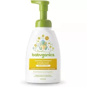 Babyganics 베이비 샴푸 + 바디 워시 펌프 병, 카모마일 버베나, 473.2ml(16온스)