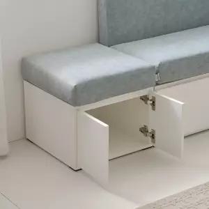 알란스마 패브릭 슬림 수납 벤치소파 스툴