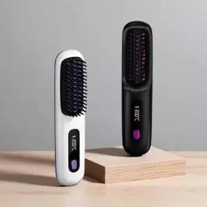 무선 빗고 데기 매직 브러쉬 고데기 출근 전 빠른 머리 손질 휴대용 여행용
