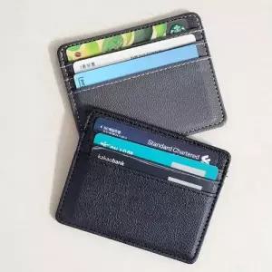 남성 얇은 미니 카드지갑 교통카드 신용카드 WFFV98M