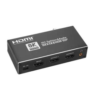 1x2 HDMI 스플리터 분배기 고화질 영상 오디오 8K4K HDRHDMI HDMI선택 HDMI스위치 디스플레이선택 사운드선