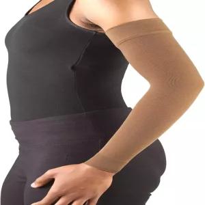 트루폼 림프부종 압박 팔 슬리브 유방 절제술 후 지지 20-30mmHg 갈색 중간 크기