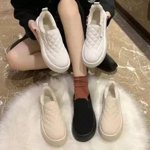 슬립온 여성 겨울 신발 실내화 캠핑 안감털