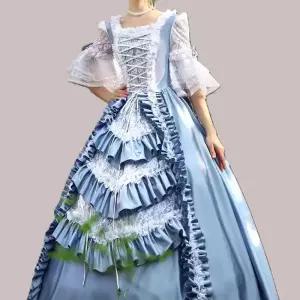 중세시대 공주풍 드레스 시대의상 여성 원피스 경성 빈티지