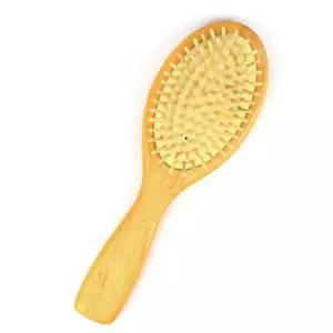 나무 쿠션 빗 머리손질도구 원목 대형 헤어쿠션빗 두피마사지 마사지기 엉킨